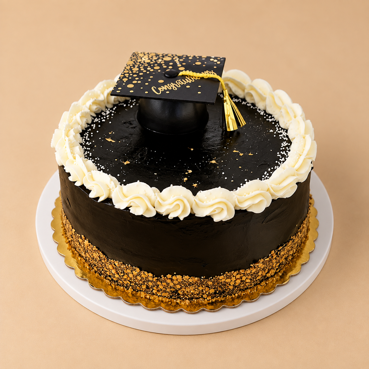 Black Beauty Graduation Day Cake