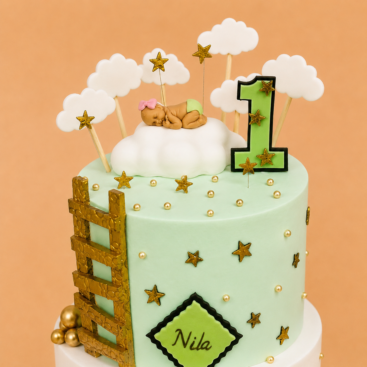 Adorable First birthday cake