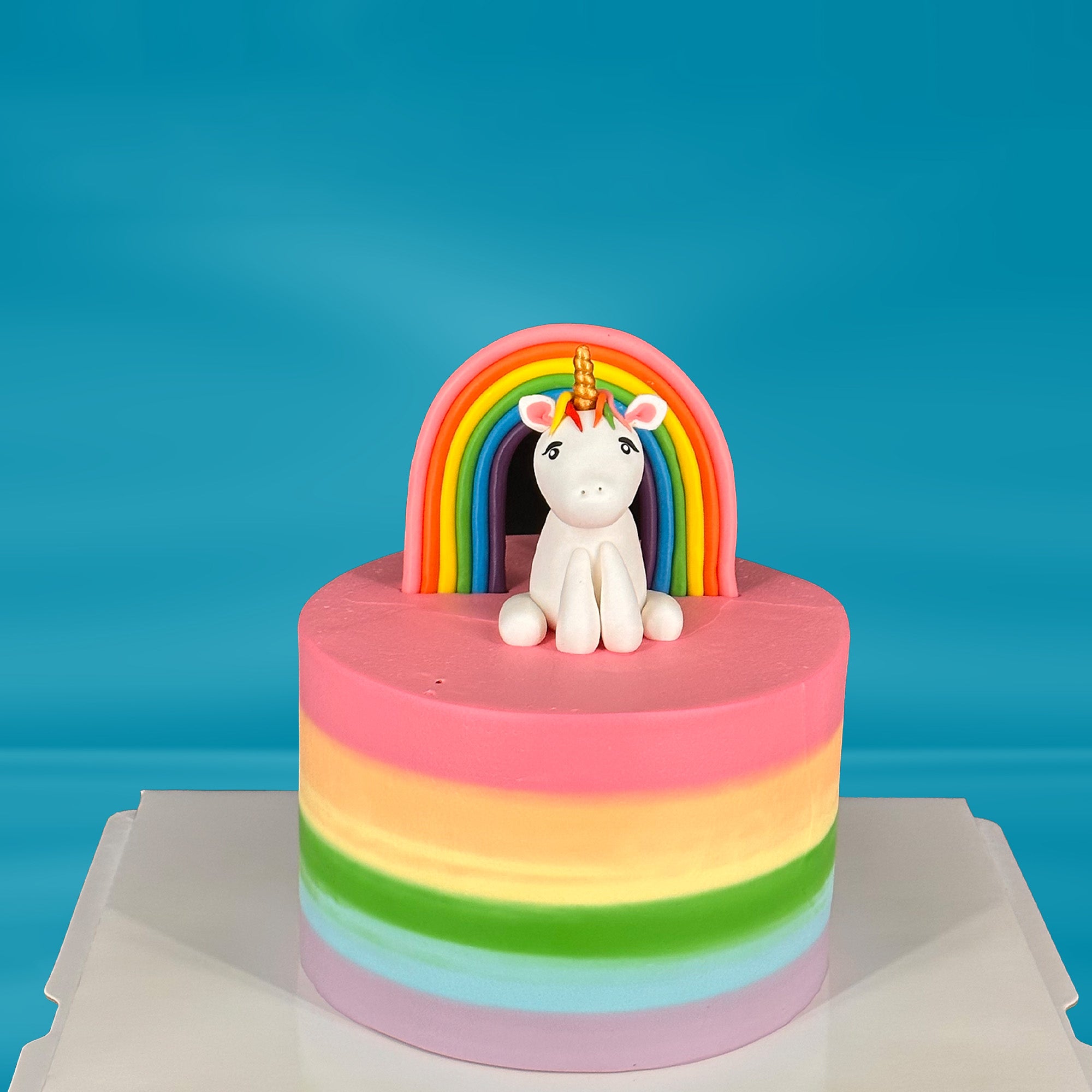 Rainbow Bliss Unicorn Cake