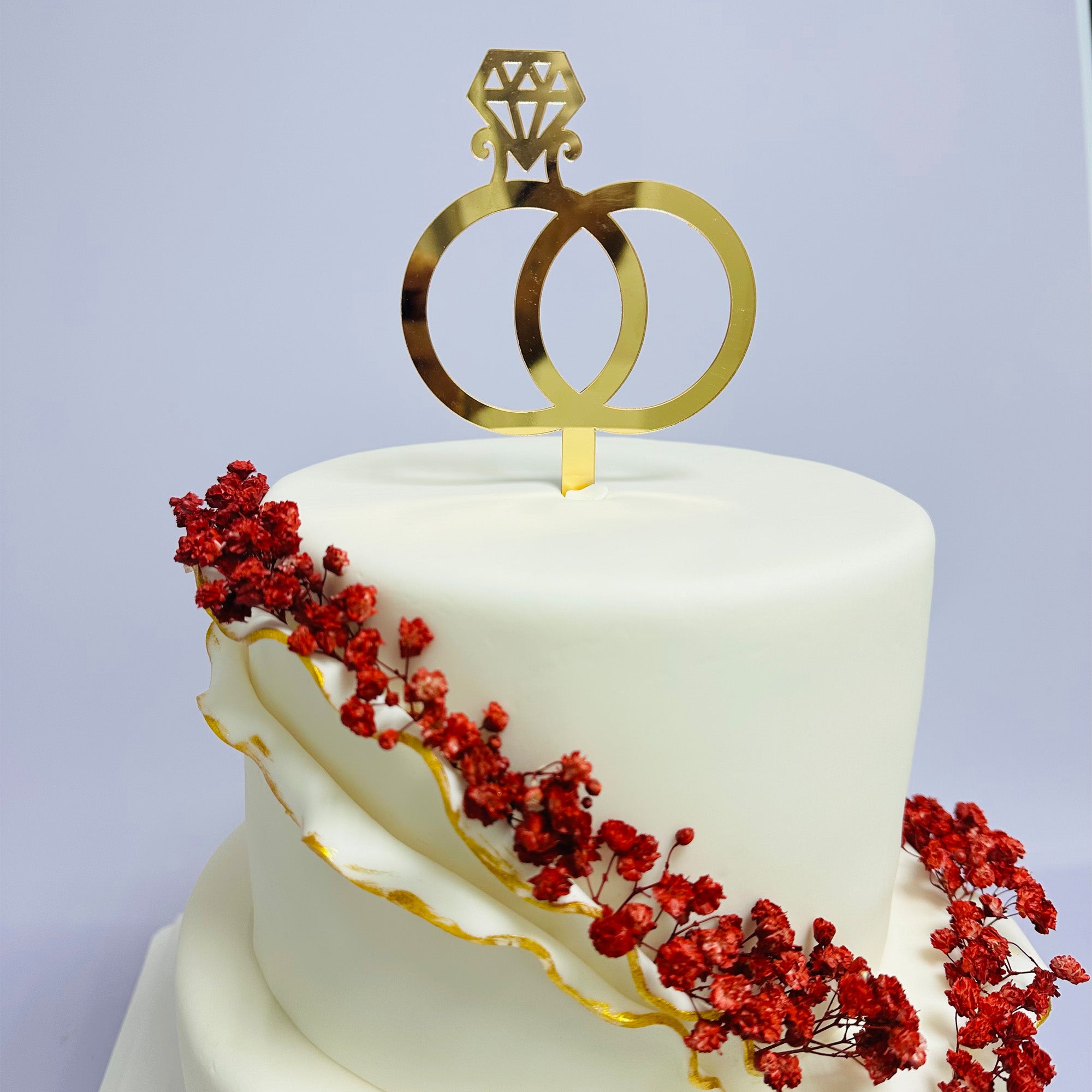 2-Tier Engagement Cake