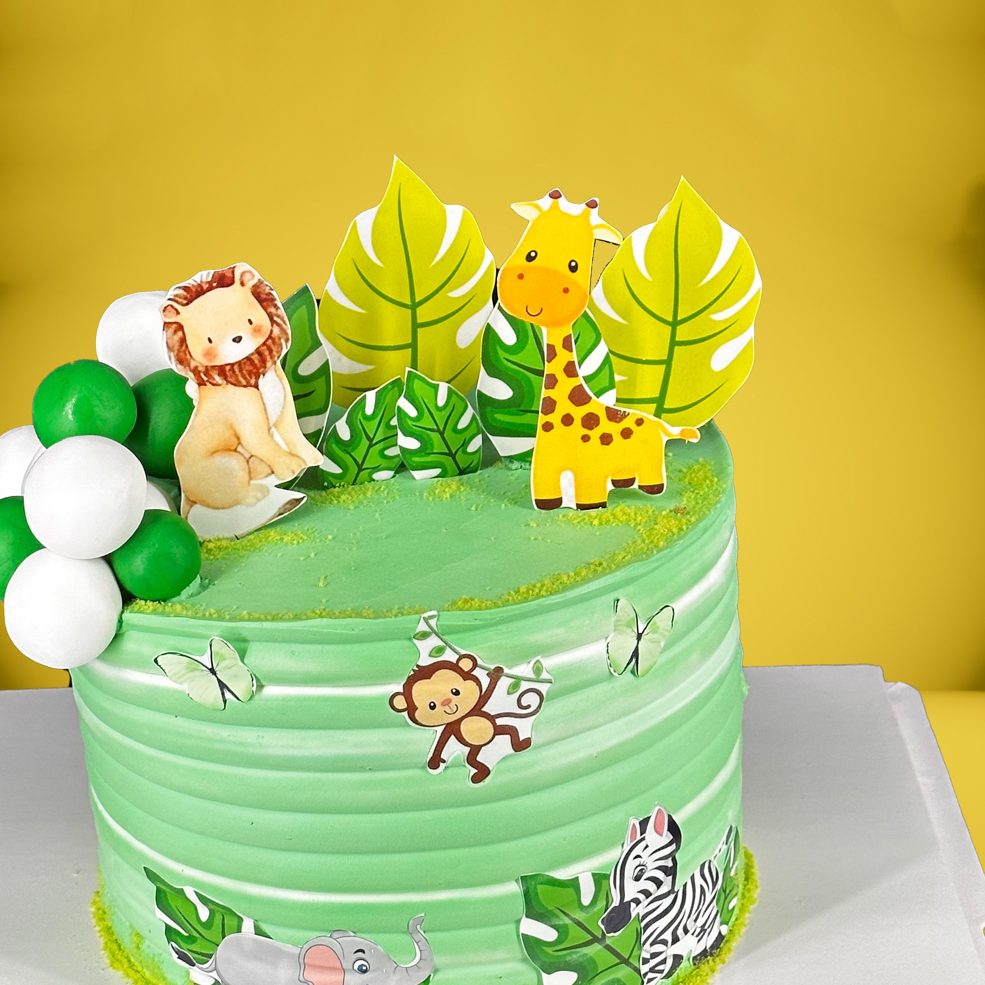 Jungle Safari Theme Cake