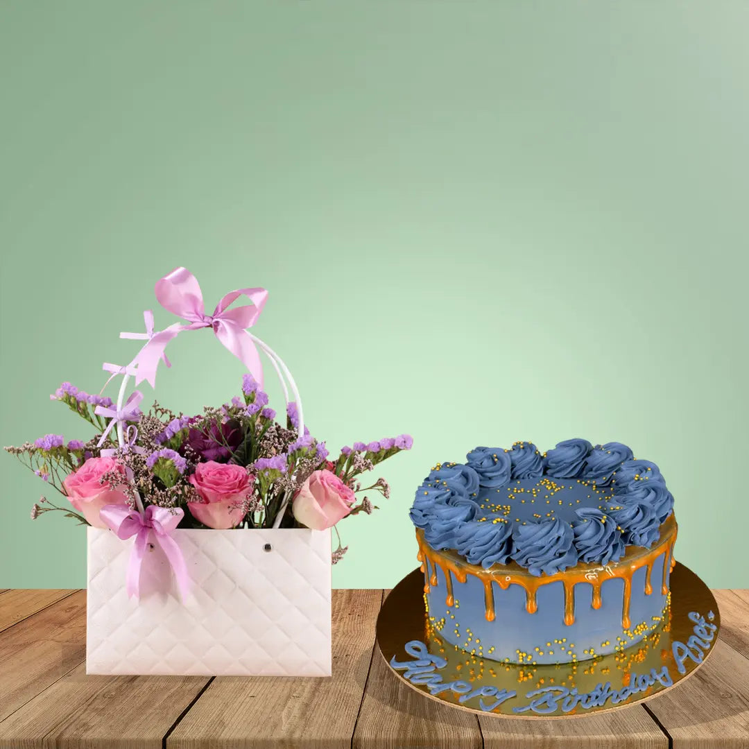 blue cake