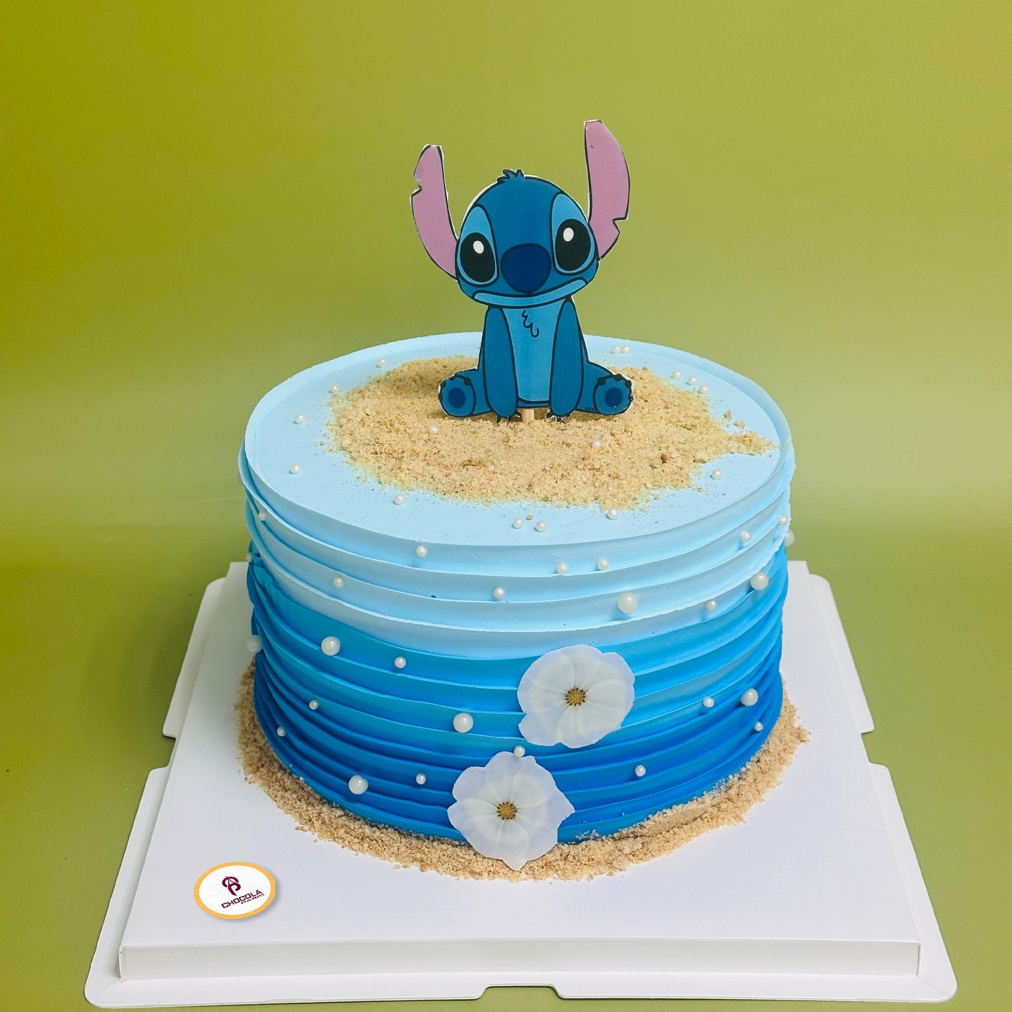 Stitch theme birthday cake