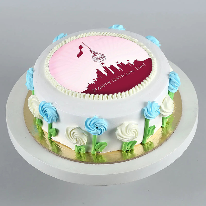 Qatar Sample Cake Qatar's National Day Cake Theme – Chocola Paris
