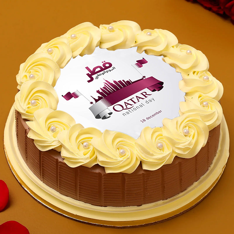 Qatar Sample Cake Elegant Qatar National Day Cake – Chocola Paris