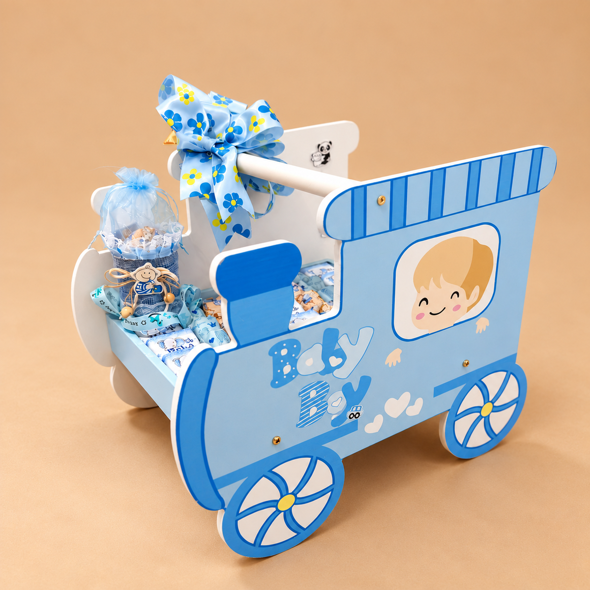 Baby Boy Chocolate Carriage