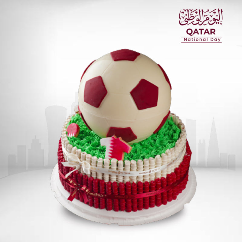 Qatar Sample Cake Football Team special Qatar National Day Chocolate cake – Chocola Paris