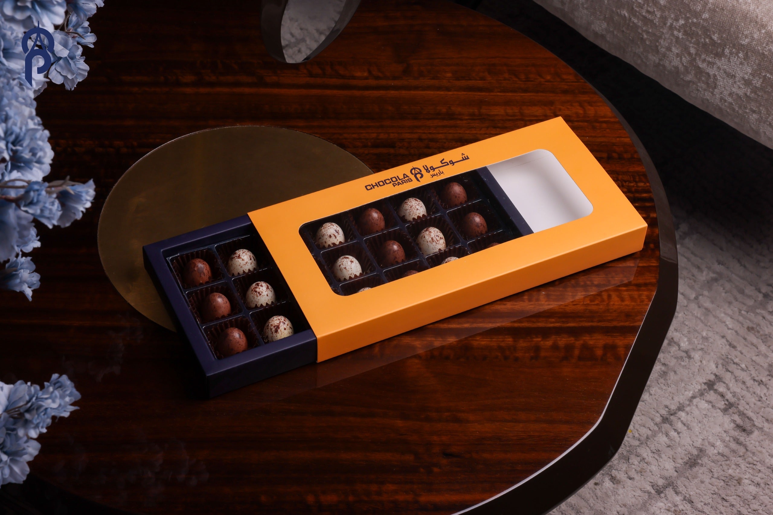 Wafer eggs Belgian chocolate box