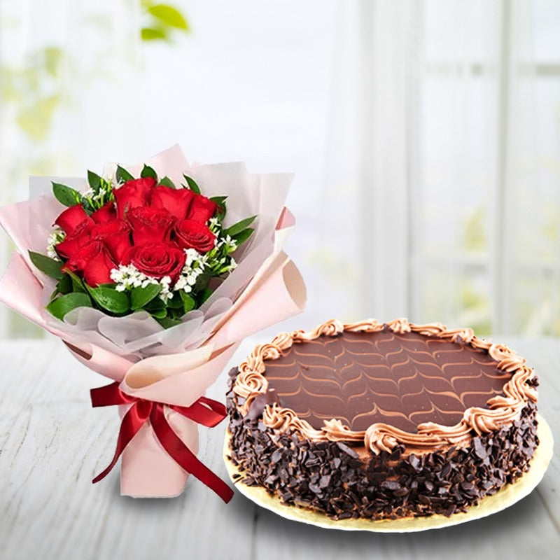 Chocolate cake Birthday Combo Special in Qatar