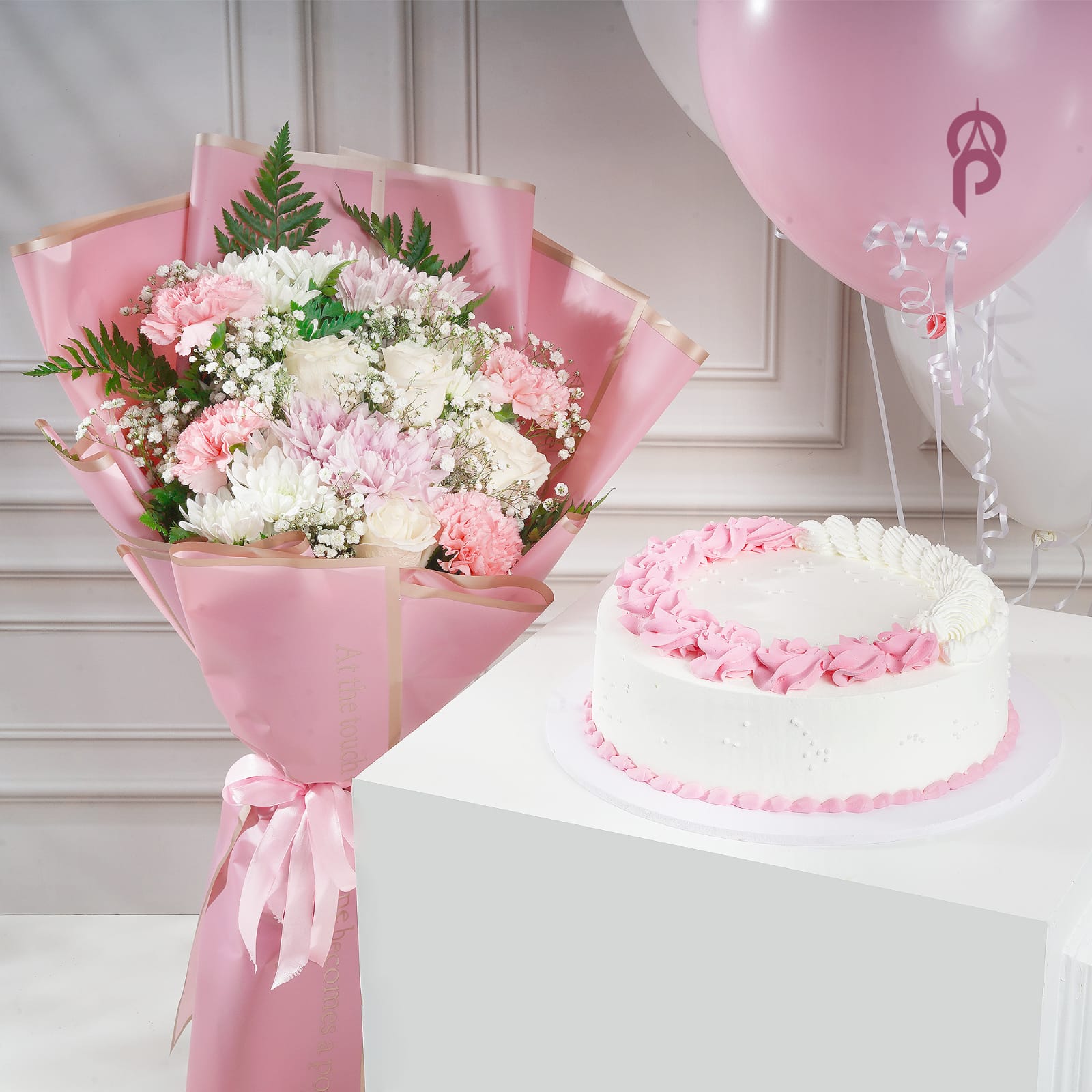 Blush Blossom Celebration Cake