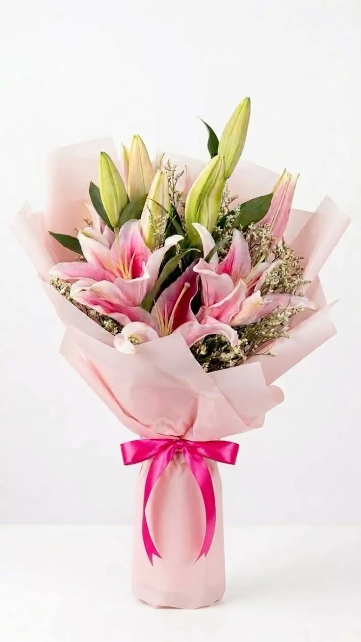 Pink Lily Charm Bouquet