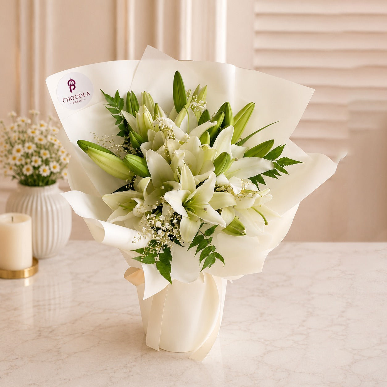 Ivory Lily Elegance Bouquet