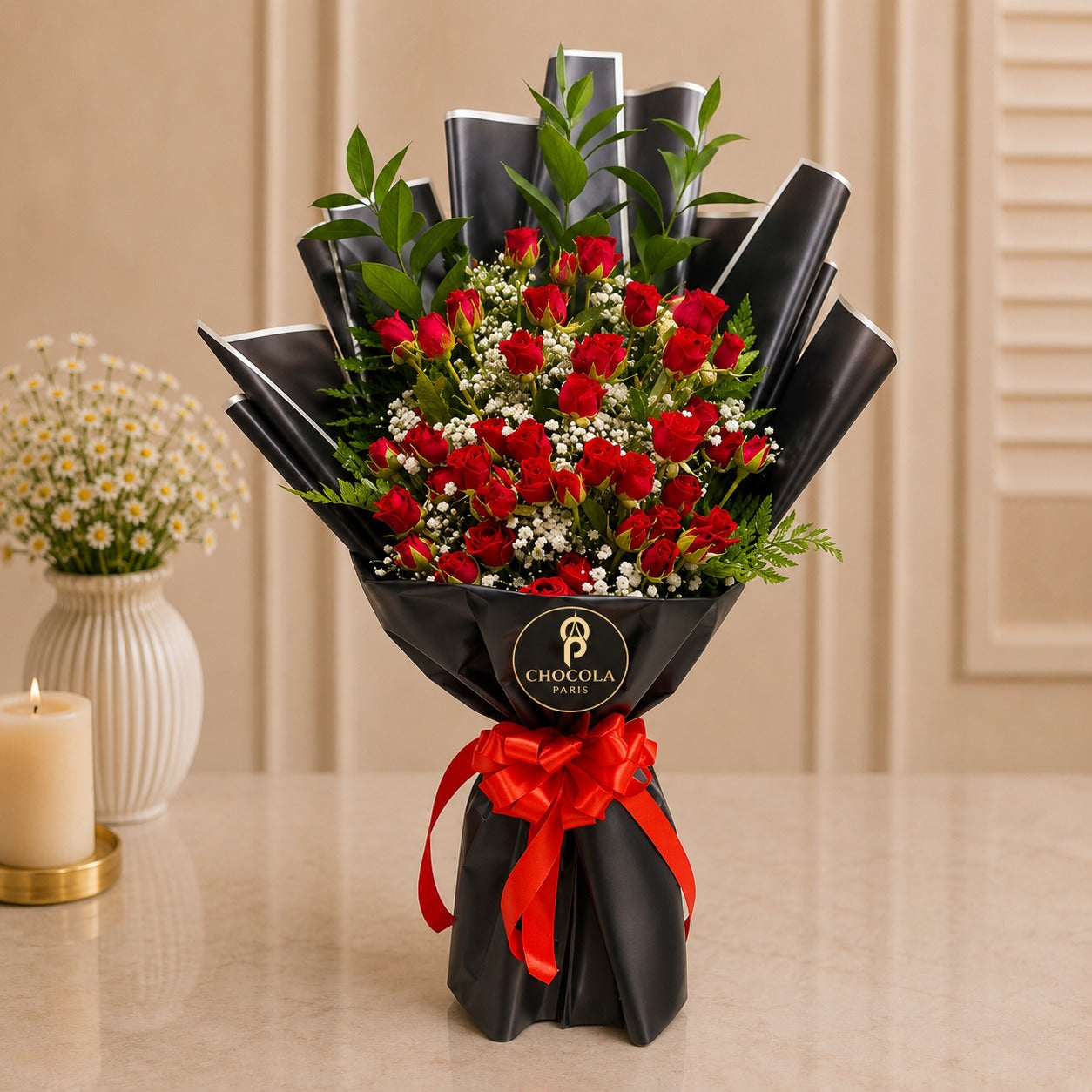 Midnight Ruby Spray Roses Bouquet