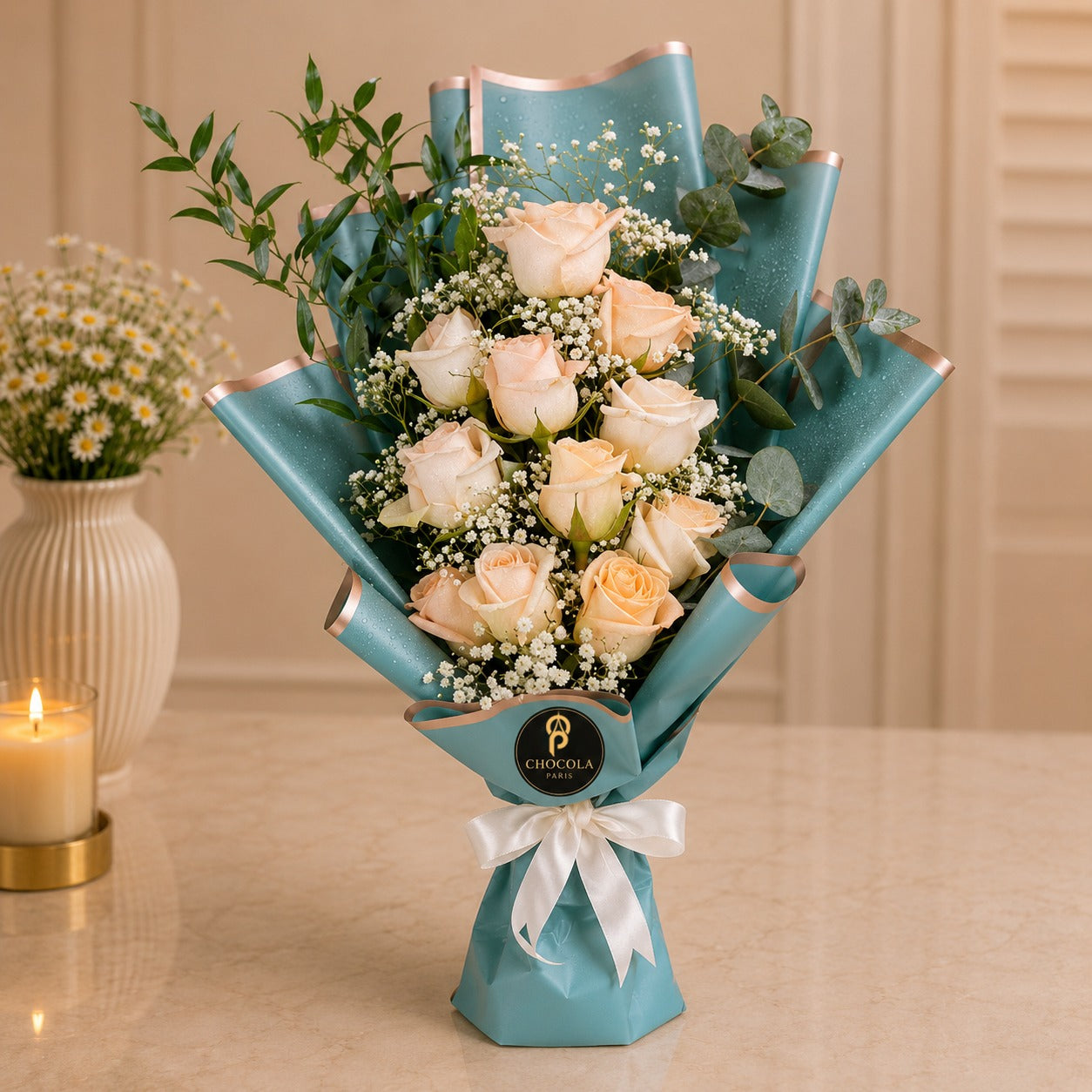 Ocean Pearl Rose Bouquet