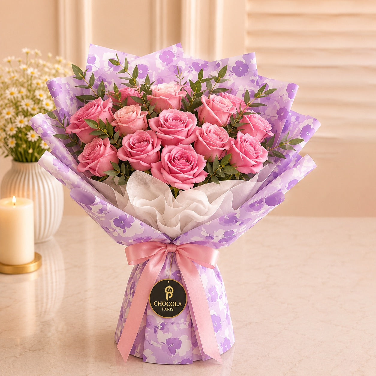 Lavender Blush Rose Bouquet