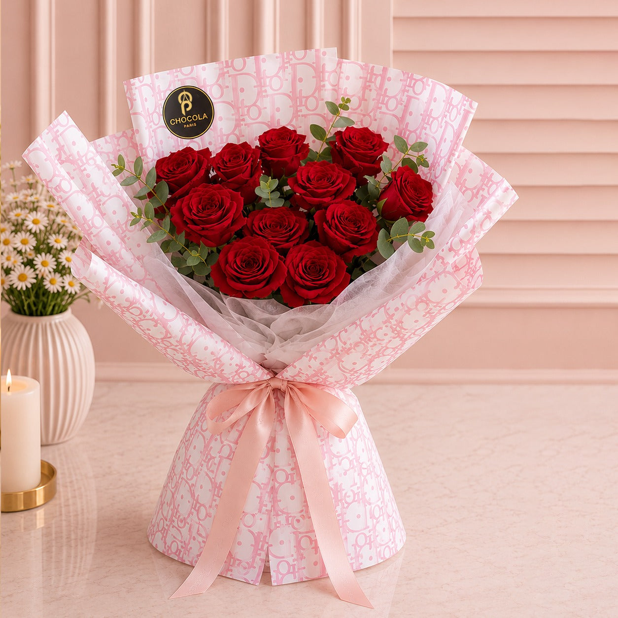 Ruby Romance Rose Bouquet