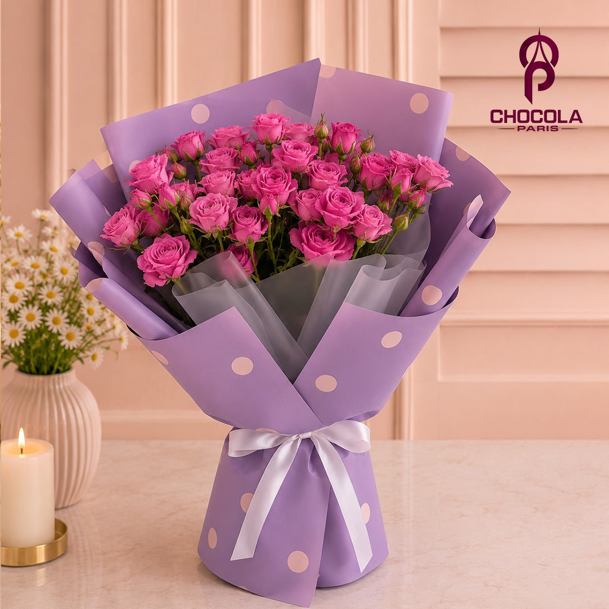 Lavender Blush Spray Roses Bouquet