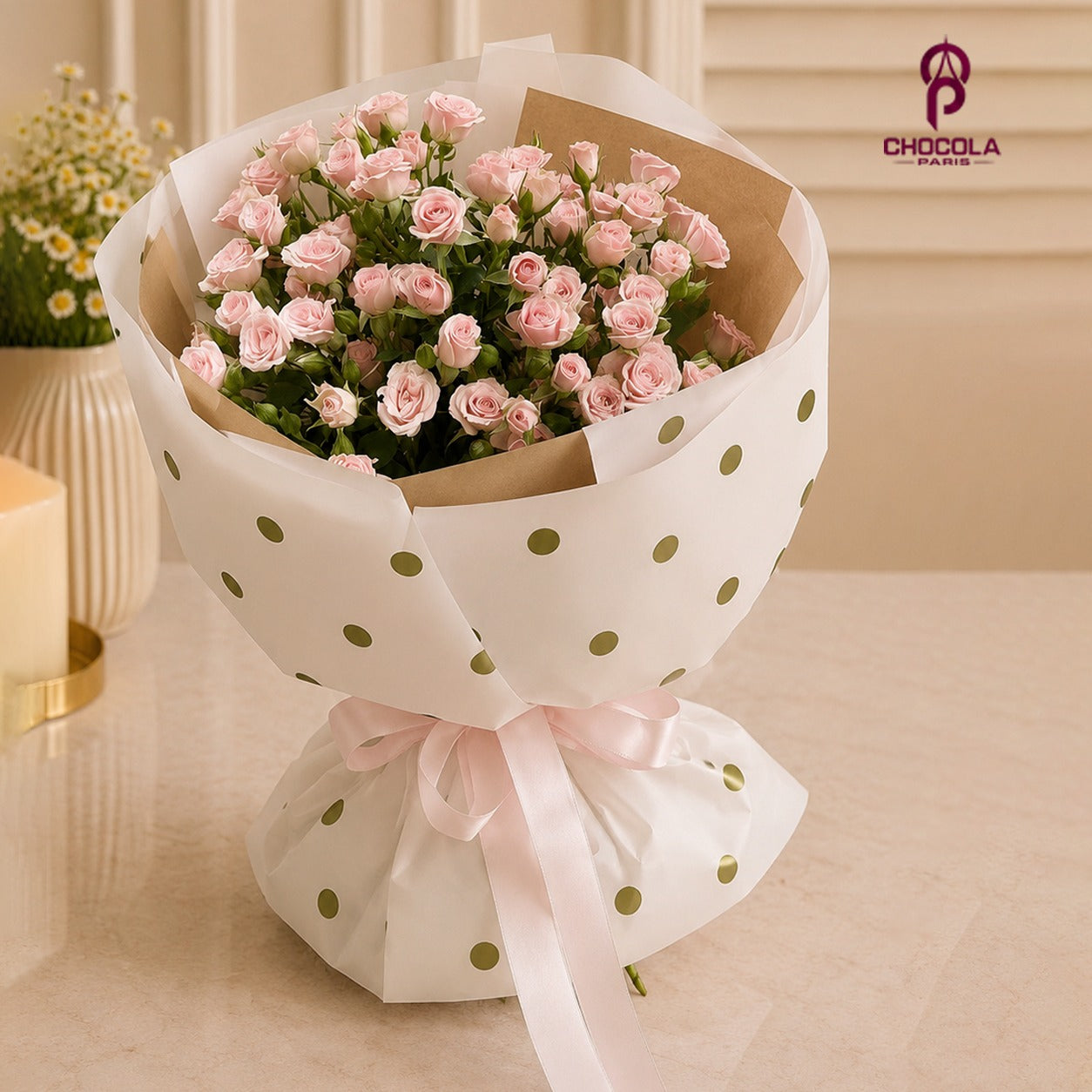 Sweet Blush Spray Rose Bouquet