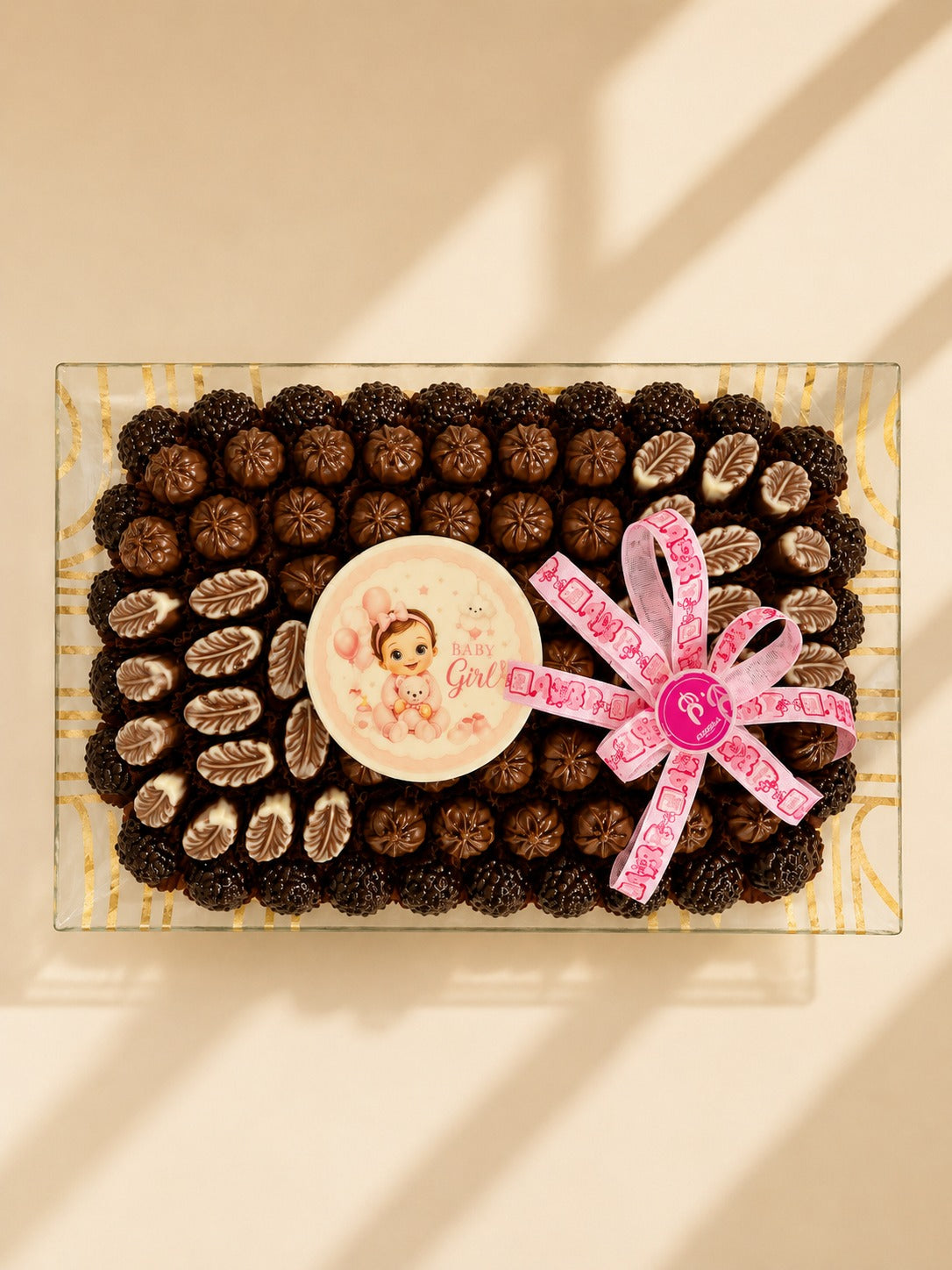 Baby Girl Luxury Chocolate Platter