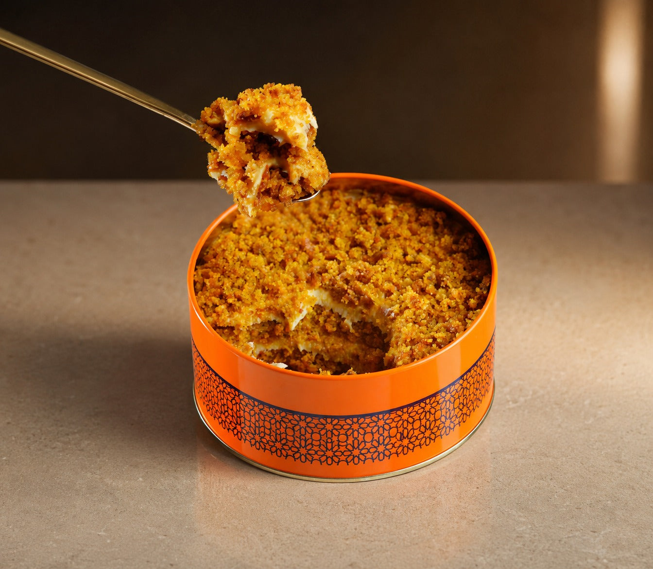Caramel Bruli tin cake