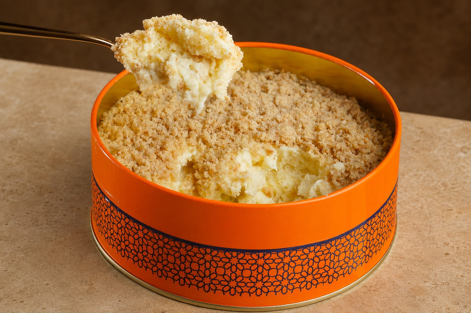 Vanilla Bruli tin cake