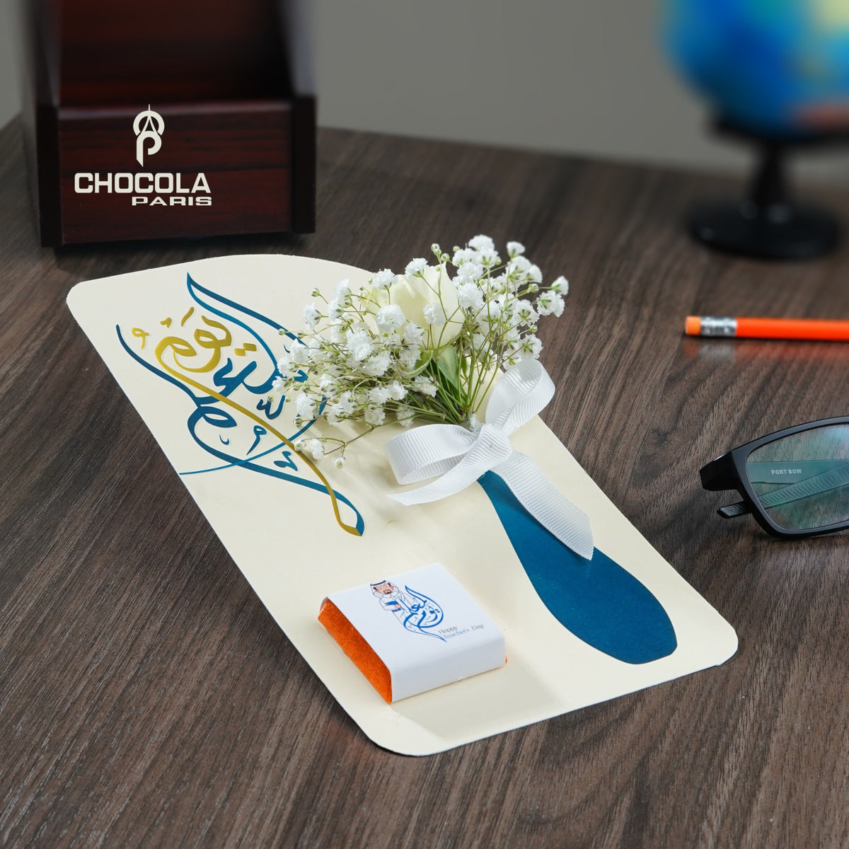 Teacher’s Day Gift | Floral Chocolate Card