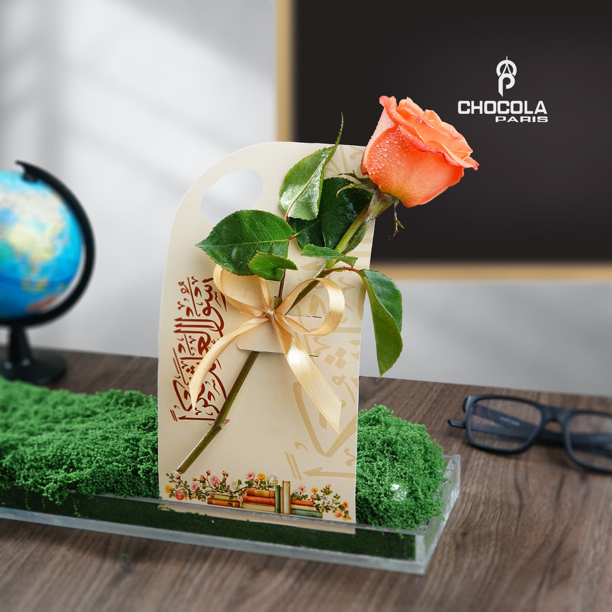 Teacher’s Day Gift | Single Rose Appreciation Card