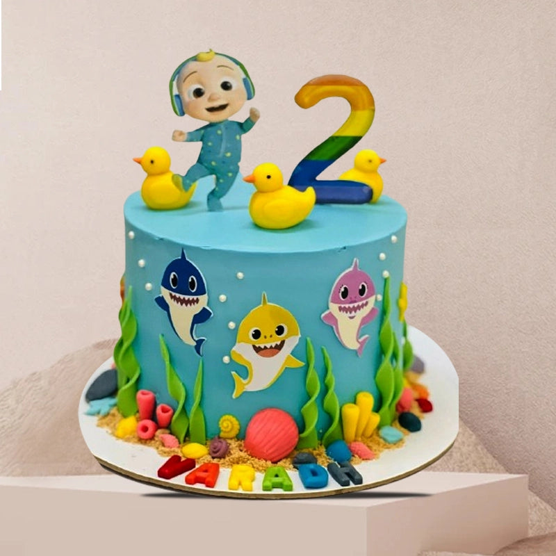 baby shark cake in Qatar