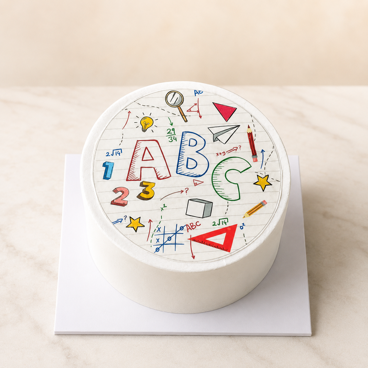 Back to School ABC Cake