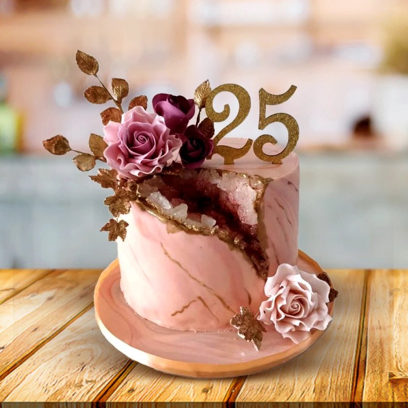 Floral Anniversary Cake in Qatar