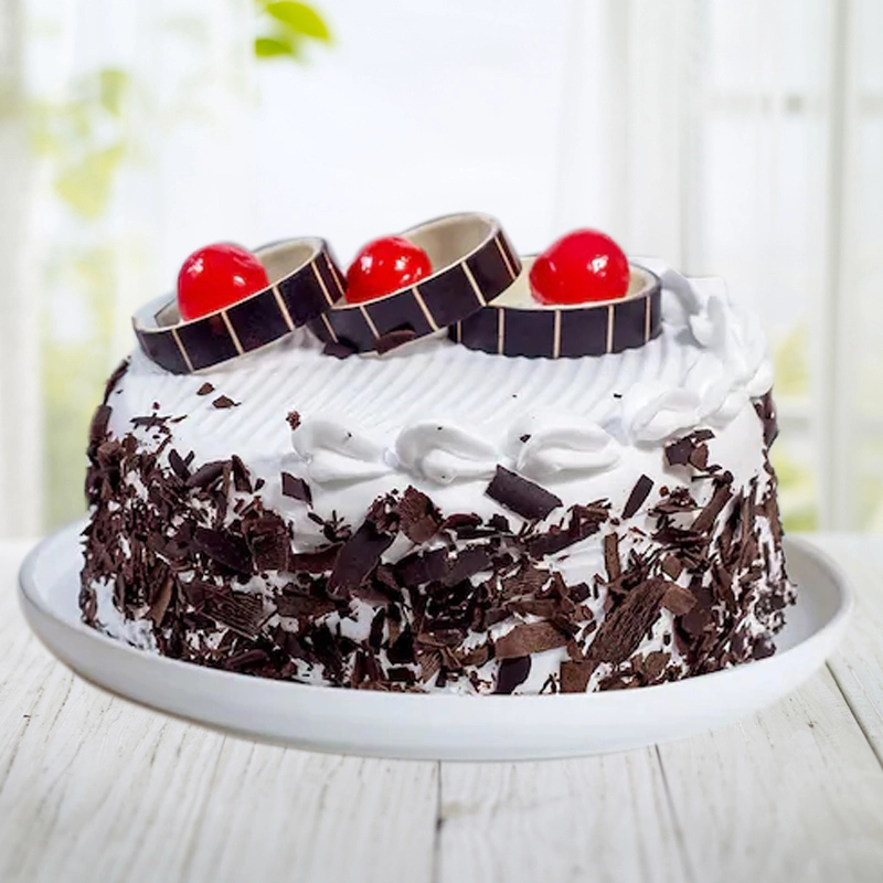 Black Forest Cake with Cream and Cherry in Qatar