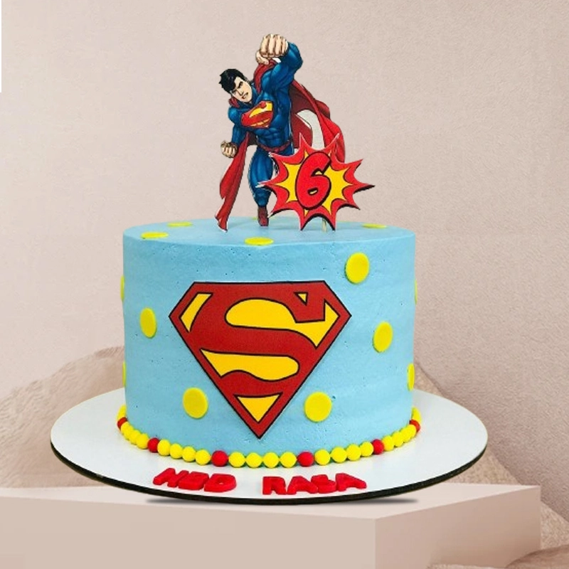 Superman Lover Theme Cake in Qatar