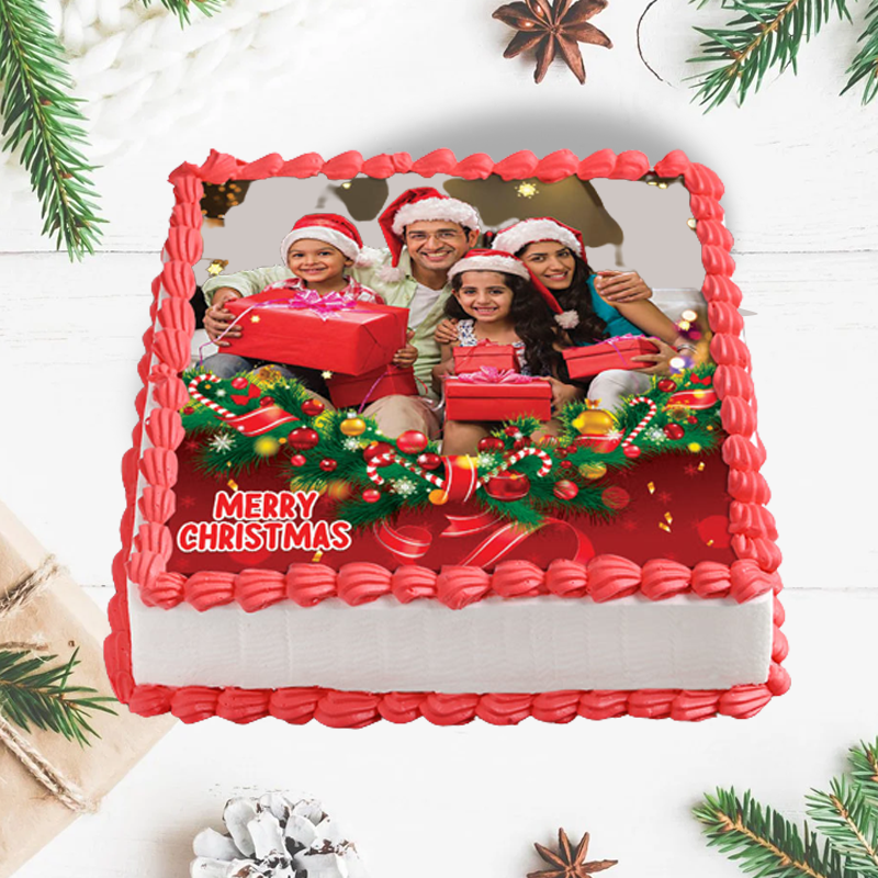 Christmas Day photo Cake in qatar