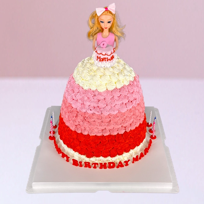 Princess Barbie Theme Cake in Qatar