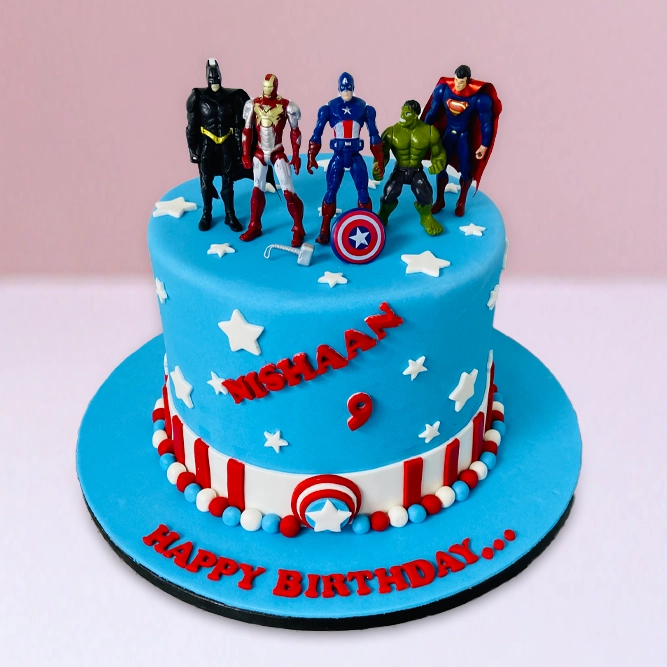 Avengers Assembled Theme Cake in Qatar
