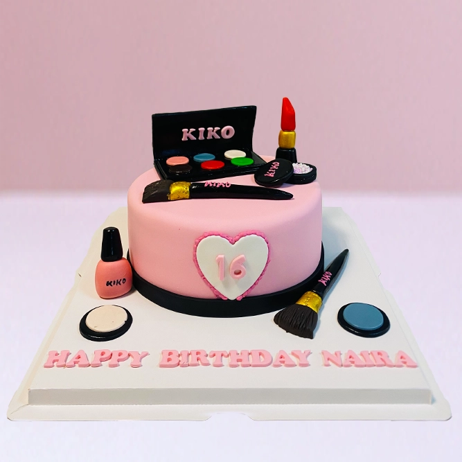 Makeup Kit Theme Cake qatar