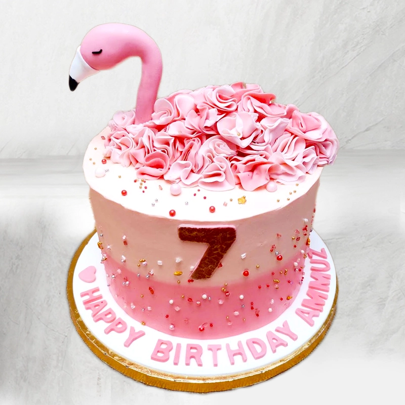 Flamingo Cake - 2212 – Cakes and Memories Bakeshop